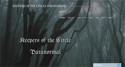 Desktop Screenshot of keepersofthecircleparanormal.com